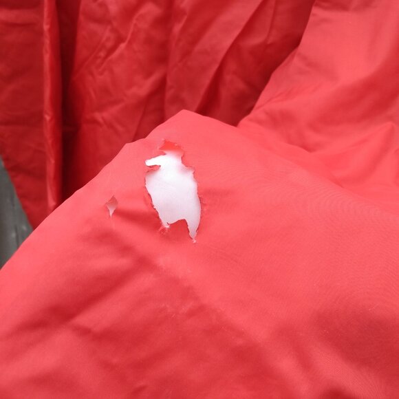 Vintage K.C.I. Raiders Nylon Jacket Kitchener High School Size Large DISTRESSED - Picture 12 of 12